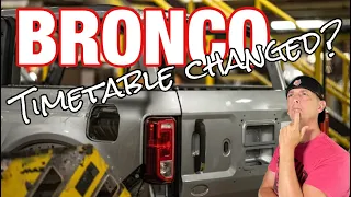 Breaking news - Ford Bronco production moved up?