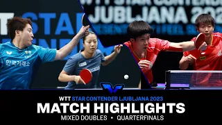 Wang Chuqin/Sun Yingsha vs Shin Yubin/Lim Jonghoon | XD QF | WTT Star Contender Ljubljana 2023