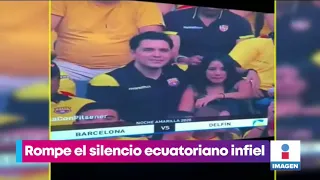 Cachan a infiel en la kiss cam | Noticias con Yuriria Sierra