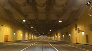 Как выглядит тоннель под Финским заливом в СПб: дорога в Кронштадт по КАД (А118)