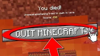 YOU WILL QUIT MINECRAFT AFTER WATCHING THIS...