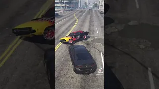 One of my best police body slams in GTA Online with the new buffalo STX!