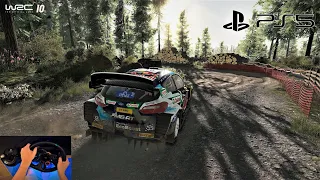 WRC 10 PS5 - The Sense of SPEED In This Game Is INCREDIBLE! (Logitech G29 Gameplay)