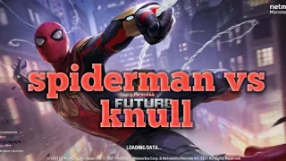spiderman vs knull with myti destruction