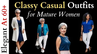 How to look classy while casual - ElegantCasual Outfits For Mature Women -  Over 60 Casual Outfits!