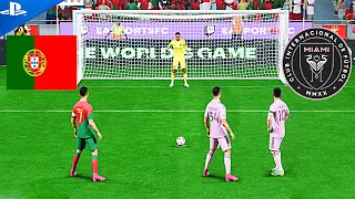 Ronaldo VS Ronaldo,Messi | Portugal VS Inter Miami Penalty Shootout | FIFA 24 PS5 4k