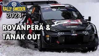 WRC Rally Sweden 2024 | Friday Morning Loop - Tänak & Rovanperä Out