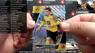 8/3/2022 21/22 Topps Chrome Bundesliga Soccer Hobby 2 Box Random Teams #19