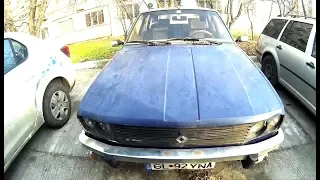 Abandoned Dark Blue Renault 20 TS (Dacia 2000), Very Rare Car, 2L, 110 HP