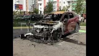 «Лексус» хабаровского предпринимателя сгорел на парковке жилкомплекса. Mestoprotv