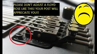 Quick Tips - Adjust the Action on a Floyd Rose Bridge the right way!