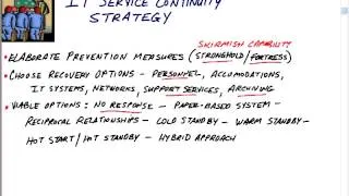 14  IT Service Continuity Management