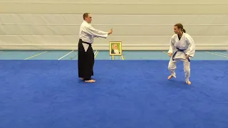 Aikido - Soto-kaiten-nage vs Katate-tori (gyuaku-hanmi)