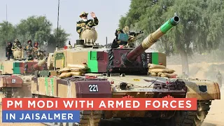 PM Modi with Armed Forces in Jaisalmer