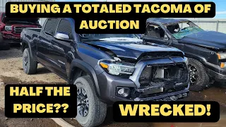 Buying A Wrecked Toyota Tacoma 3rd Gen Of Auction | Ep. 1