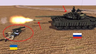 STUGNA-P ATGM operator Destroyed Russian TANK | Flying Russian Tanks | ARMA 3: Military Simulator