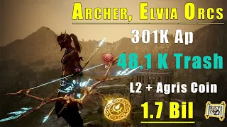 BDO Archer POST BUFF | Orcs | 301k | Agris Coin | 48.1k Trash | 1.7 Bill