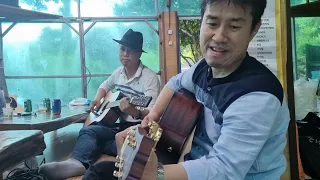 [기타연주] 에라이 기타 밴드 소풍 가서...#서산갯마을" 탄지신공님과 합주해 봅니다.....김삼식"  의  즐기는 통기타 !