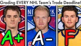 Grading EVERY Team's 2022 NHL Trade Deadline! (Hockey Trade Rankings & Rangers/Canadiens Rumors)