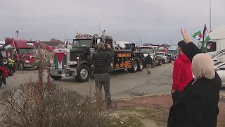 Pro-Palestinian rally held in Chicago Ridge on Christmas Day
