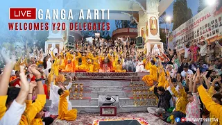 Y20 Delegation Joins for Parmarth Ganga Aarti | 4 May, 2023