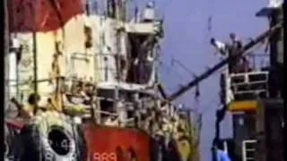 Radio Caroline attack live video recording August 19, 1989