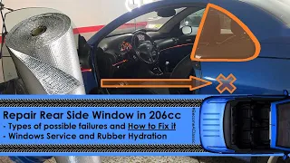 Rear Windows Service in Peugeot 206 cc GTi s16