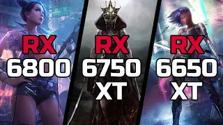 RX 6800 vs RX 6750 XT vs RX 6650 XT - Test in 20 Games