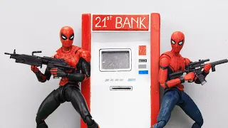 Figure INVISIBLE SPIDERMAN Robbery ATM Captured By IronMan