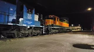 ELS 501 Moves ELS 503 (Out Of Service) 100 Miles North, Early In The Morning! #trains #trainvideo