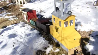 Akubi Light Railway No.40 locomotive in the winter garden
