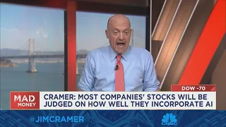 Most companies' stocks will be judged by how well they incorporate AI, says Jim Cramer