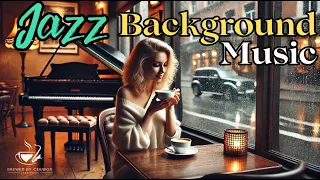 Rainy Jazz Cafe with Relaxing Jazz Music | Half-an-hour | Coffee Shop Ambience #smoothjazz #jazz