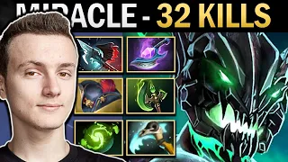 Outworld Destroyer Dota Gameplay Miracle with 32 Kills and Parasma
