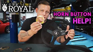 Horn button tips and tricks for installing your aftermarket steering wheel! Stop it falling out!