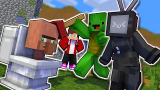 Maizen and TV Woman Part1 - Minecraft Parody Animation Mikey and JJ