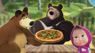 Masha and the Bear Pizzeria - Make the Best Homemade Pizza for Your Friends! cartoons for kids 110