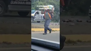 Yo grabando un accidente cuando de pronto...