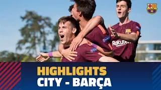 [HIGHLIGHTS] UEFA YOUTH LEAGUE: FC Barcelona – Manchester City (5-4)