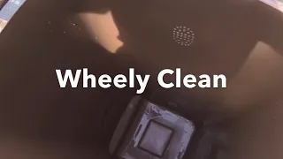 Wheeled bin cleaning. Time lapse 240ltr garden waste bin.