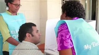 FIJIAN ELECTIONS OFFICE - VOTER ED - VOTING ASSISTANCE FOR PERSONS WITH SPECIAL NEEDS