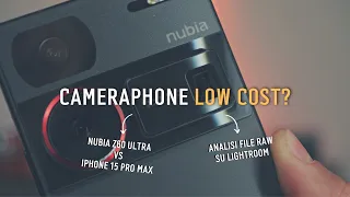 Nubia Z60 Ultra - ANALISI FILE RAW SU LIGHTROOM e VS Iphone 15 Pro