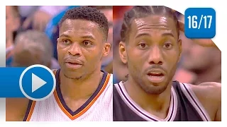 Kawhi Leonard vs Russell Westbrook MVP Duel Highlights (2017.03.31) Spurs vs Thunder - SICK!