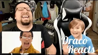 Pen Pineapple Apple Pen REACTION by 4 Year Old and Dad