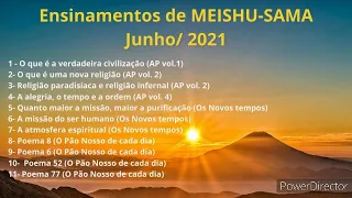 Áudio Ensinamentos de Meishu-Sama - Culto Mensal de Agradecimento Junho/ 2021