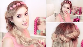 Braided headband hairstyles for a party/prom/wedding ★ Medium/long hair tutorial