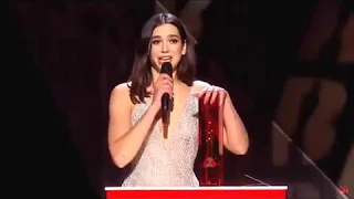 DUA LIPA - Brit Awards 2018 -BRITISH BREAKTHROUGH ACT-