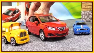 Bussy & Speedy - SEAT IBIZA CRASH - Bburago Toy Cars Construction