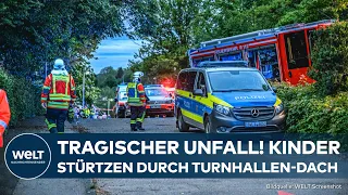 UNFALL IN REMSHALDEN: Kinder bei Sturz durch Sporthallendach schwer verletzt