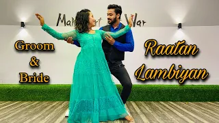 Groom Bride Dance ( Raatan Lambiyan ) Easy Couple Dance | #short #sonuagarwal #raatanlambiyan